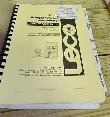 Leco TC40 Nitrogen/Oxygen Determinator