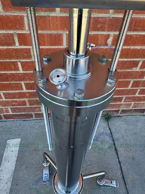 USED PHARMACIA / GE/ FINELINE 100 PL 150/650  STAINLESS STEEL CHROMATOGRAPHY COLUMN