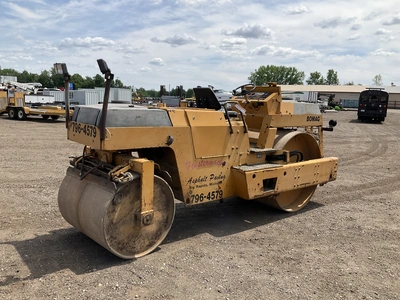 USED BOMAG BW 4 AS DOUBLE DRUM VIBRATORY ROLLER