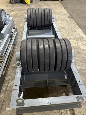 120 TON (240,000 LBS) RANSOME PANDJIRIS POWERED TANK TURNING ROLLS, POWER & IDLER: STOCK #23144