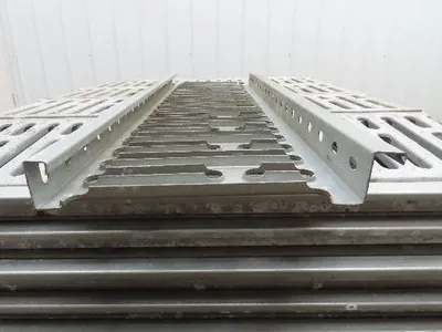Interlake 9"x 30" Galvanized Steel Slotted Pallet Racking Deck 34"D Rack 100pcs