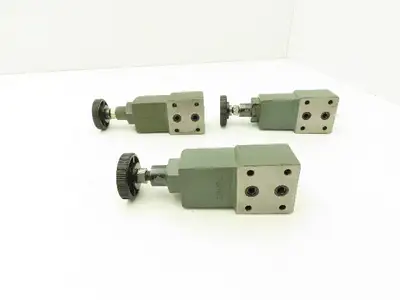 Yuken Kogyo DG-02-C-22 Hydraulic Relief Valve Module Lot of 3
