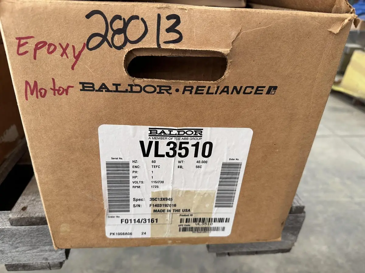 NEW BALDOR RELIANCE INDUSTRIAL MOTORS VL3510