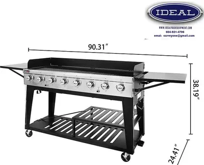 8 burner  large event barbeque