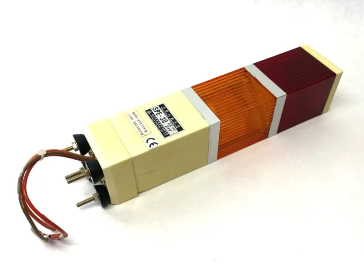Used Shan Ho Multiple Indicator Stack Light, 24V, Red, Orange Industrial Controls Michigan US | Maverick Industrial Sales #1393155