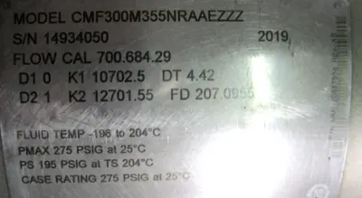 USED Micro Motion CMF300 M355NRAAEZZZ