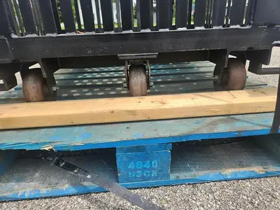 USED CUSTOM DESIGNED & FABRICATED MILD STEEL SQUARE RETORT BASKET