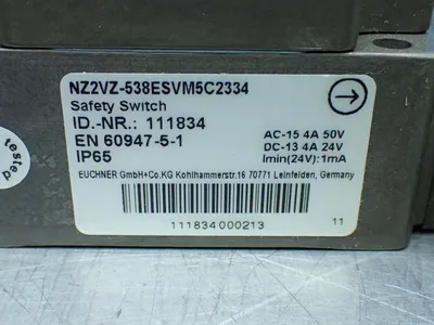 New | in-Stock EUCHNER NZ2VZ538ESVM5C2334 Relays & Switches | HGR 24 #739531