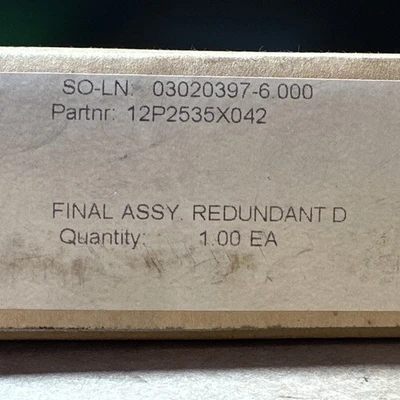 NEW Fisher-Rosemount Systems / Emerson 12P2535X042
