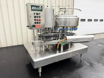 Used FILLER SPECIALTIES INC. AWFS3010L Overflow Pressure Gravity Liquid Fillers Pennsylvania US | Ferguson Packaging Machinery #1494950
