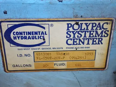 Continental Hydraulics  20 Gallons Hydraulic Unit