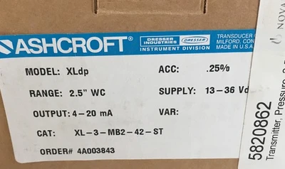 NEW Ashcroft XLdp