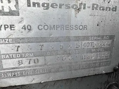 USED INGERSOLL RAND H40 BH2