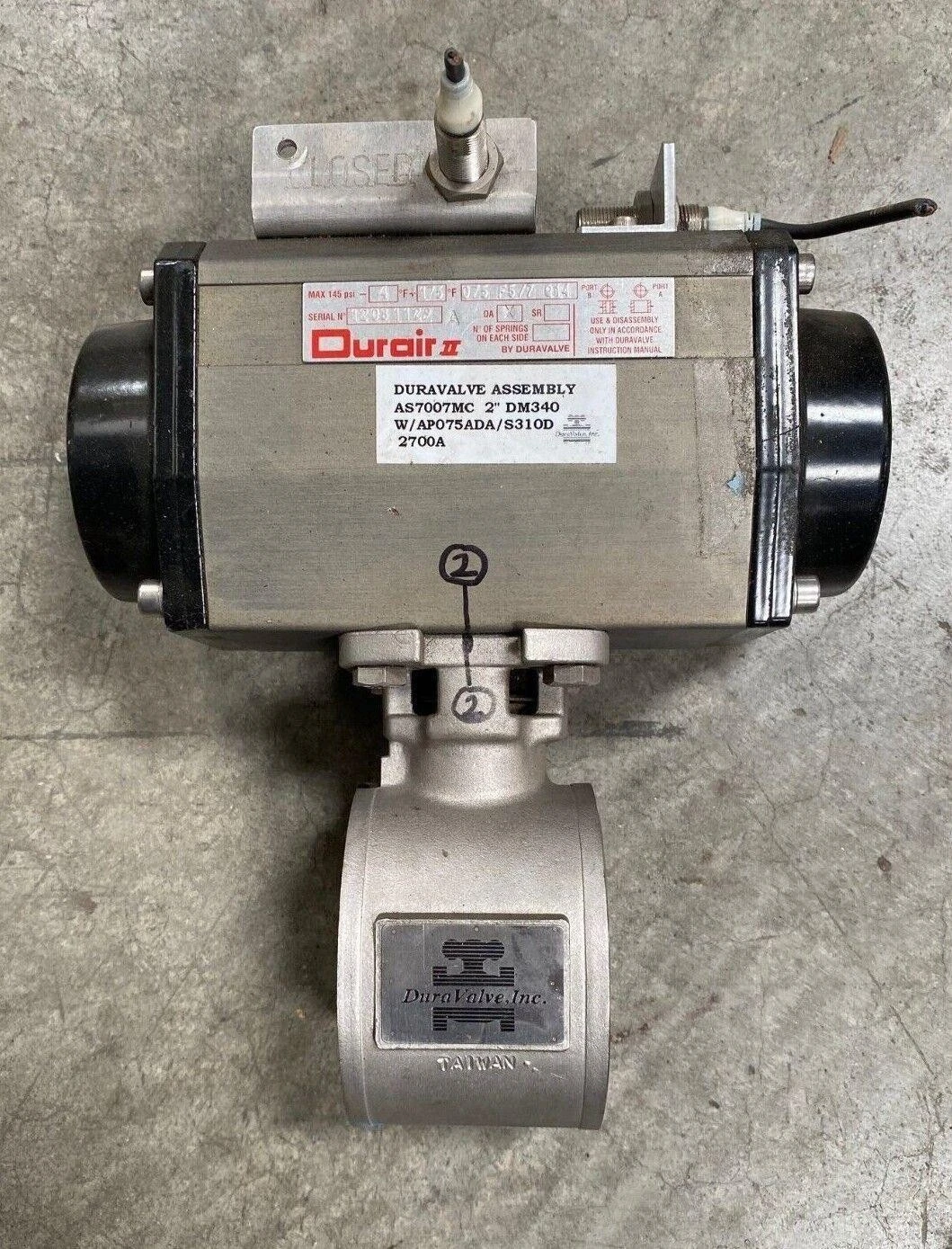 Used DURAVALVE Does Not Apply Valves/Fittings California US | Amiron Machinery #744153