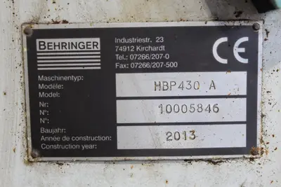 2013 BEHRINGER HBP430A Bandsaw | Levy Recovery Group (13)