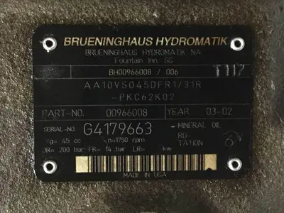 USED REXROTH AA10VSO45DFR131RPKC62K02
