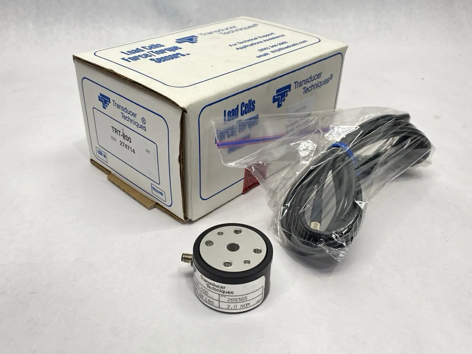 TRT-100 | Transducer Techniques  Reaction Torque Sensor - Used