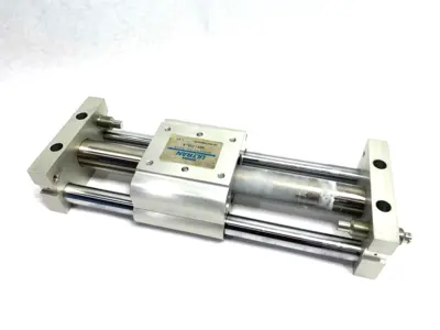 USED BIMBA ULTRAN GOLD COUP. STRENGTH RODLESS SLIDE CYLINDER, DBL-ACTING