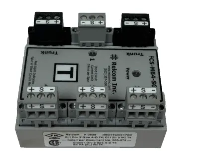 NEW RELCOM INC. FCS-MB4-SG-T MTL FIELDBUS MEGABLOCK PASSIVE HUB FCSMB4SGT