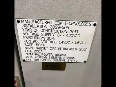 Used 2013 ECM TECHNOLIGIES Unknown Vacuum Furnaces Michigan US | RAB Industries, Inc. #183959