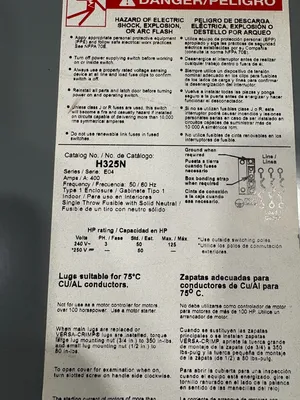 Used SQUARE D H325N Relays & Switches South Carolina US | ESS Industrial Equipment Sales #1228689