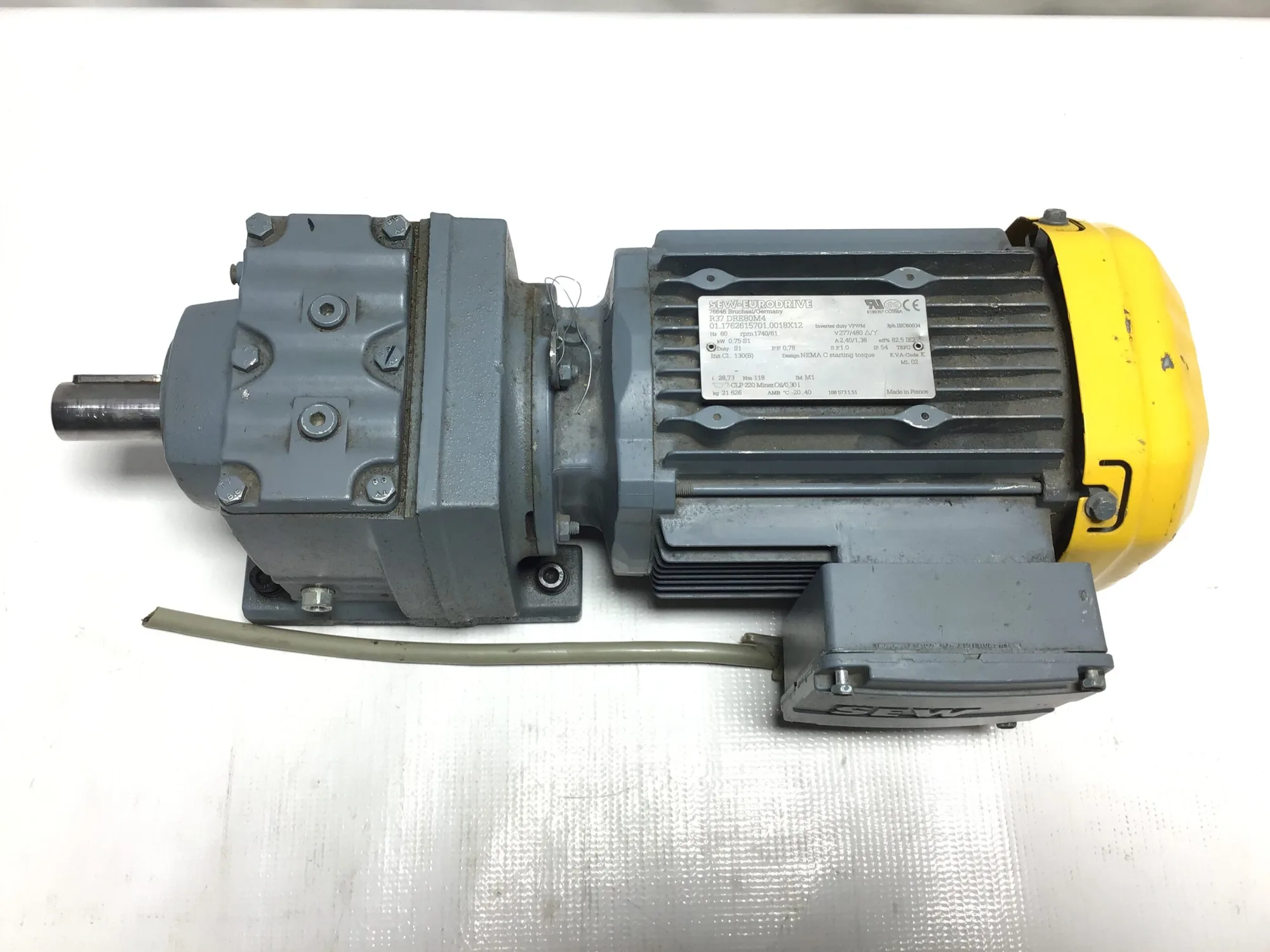Sew Eurodrive R3 DRE80M4 01.1762615701.0018X12 Inverter duty VPWM Electric Motor