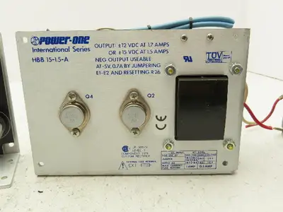 Power One HBB15-1.5-A Open Frame DC Power Supply 12VDC 1.7A 15VDC 1.5A Lot of 3