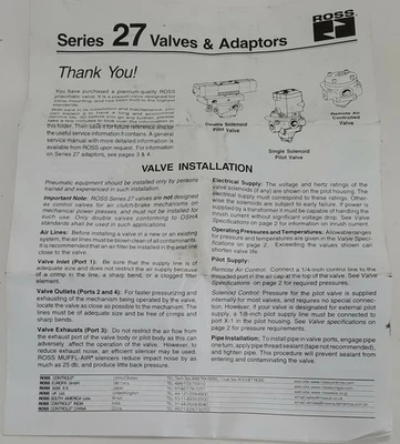 NEW ROSS CONTROLS 2773A8971