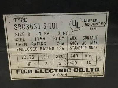 USED FUJI ELECTRIC SRC3631-5-1UL