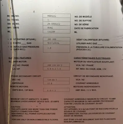 196-0008 Hobart HBA2G Oven-2007