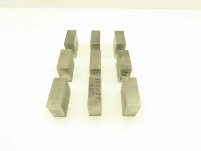 1018 Cold Rolled Steel Flat Bar Stock 1"thick x 2"W x 2-1/2"L  Lot of 9 Blocks