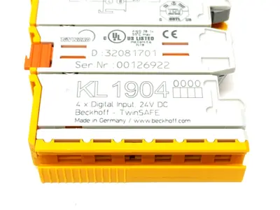 USED BECKHOFF KL1904, TWINSAFE