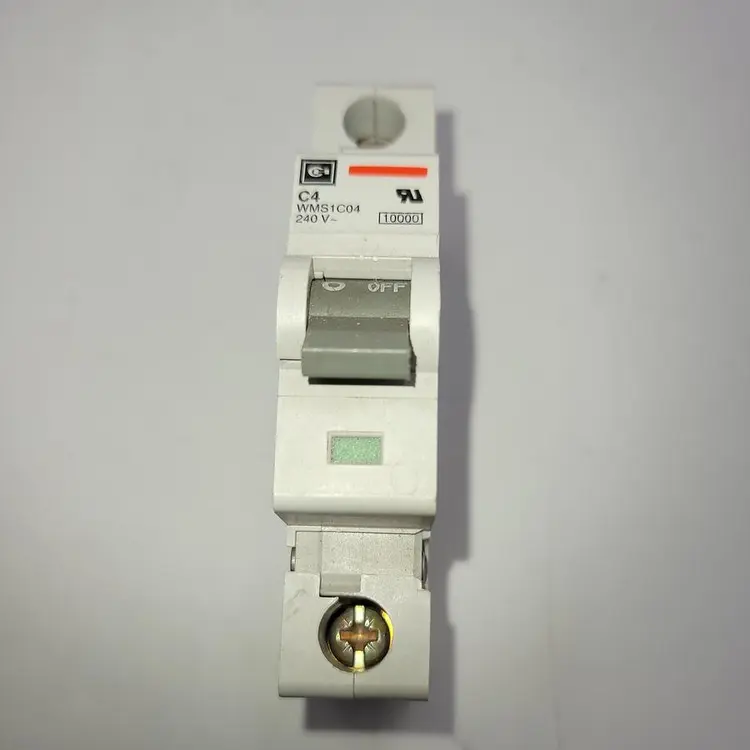 Used CUTLER HAMMER CUTLER HAMMER WMS1C04 SUPPLEMENTARY PROTECTOR 1 POLE 4A Circuit Breakers | ND Industrial Surplus #1219395