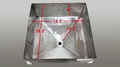 14 Gallon Square Hopper