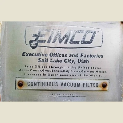 Eimco 8ft Dia. x 10ft Long Rotary Vacuum Filter