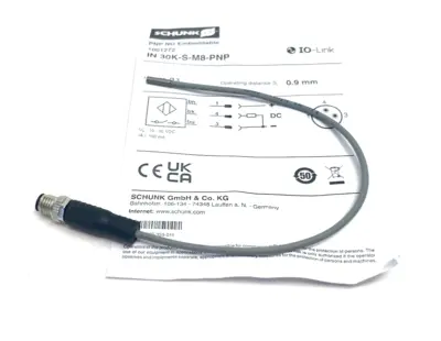 New | in-Stock Schunk Inductive Proximity Switch Short Body 1001272 Proximity Sensors Michigan US | Maverick Industrial Sales #1407078