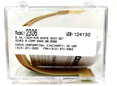 NEW LOT OF 2 EXAIR 2306 AIR KNIFE SHIM SET 6IN 15CM