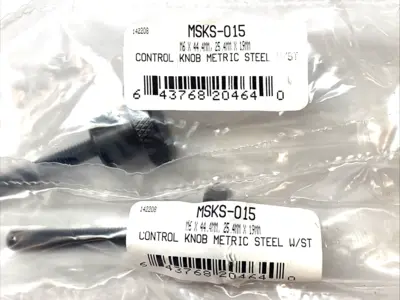 New | in-Stock S&W Manufacturing Knurled Control Knob M6 w/ Stud Assembly LOT OF 2 Handles & Knobs Michigan US | Maverick Industrial Sales #1400804