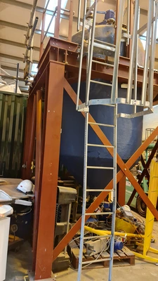 3000LVertical enclosed 1/2 coiled JKTD Reactor