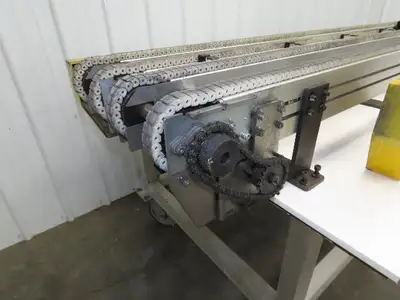 NKE CSB89A-PS-MD-130-1700-36-90W Plastic Chain Conveyor 2-Row Double 220V 3PH