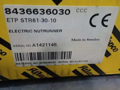 New | in-Stock ATLAS COPCO ETP STR613010 Miscellaneous MRO Ohio US | HGR 24 #728031