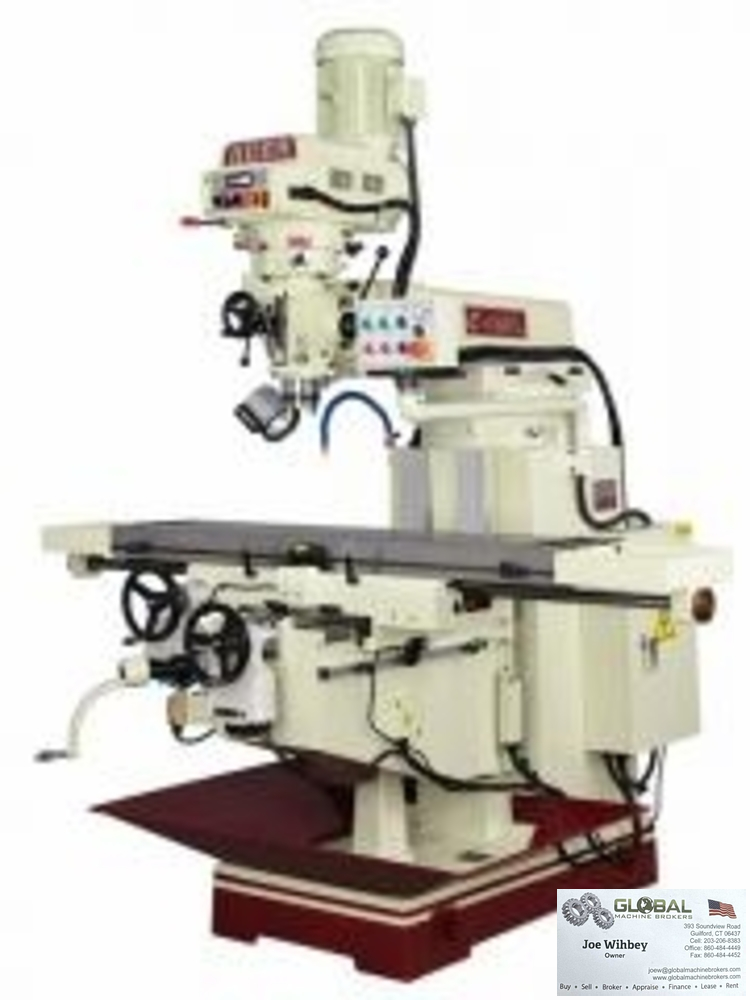 ACER E-Mill 6VK Vertical Milling Machine, 2-Axis, Power Feeds, 12"x60", New