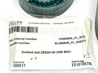 ZE030146 | Knapp  OSR BGU Toothed Belt 10300855_01_0017 SL065636_01_000017 - New Other