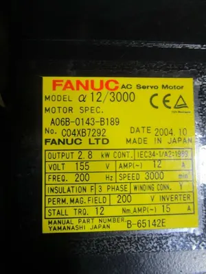 2004 FANUC A06B-0143-B189 Servo Motors | Great American Equipment Company (5)