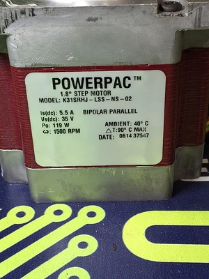 PACIFIC SCIENTIFIC K31SRHJ-LSS-NS-02 POWERPAC 1.8° STEP MOTOR - MADE IN USA
