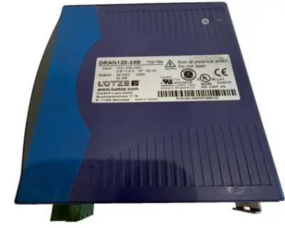 NEW LUTZE 722-758 POWER SUPPLY DRAN120-24B 722758