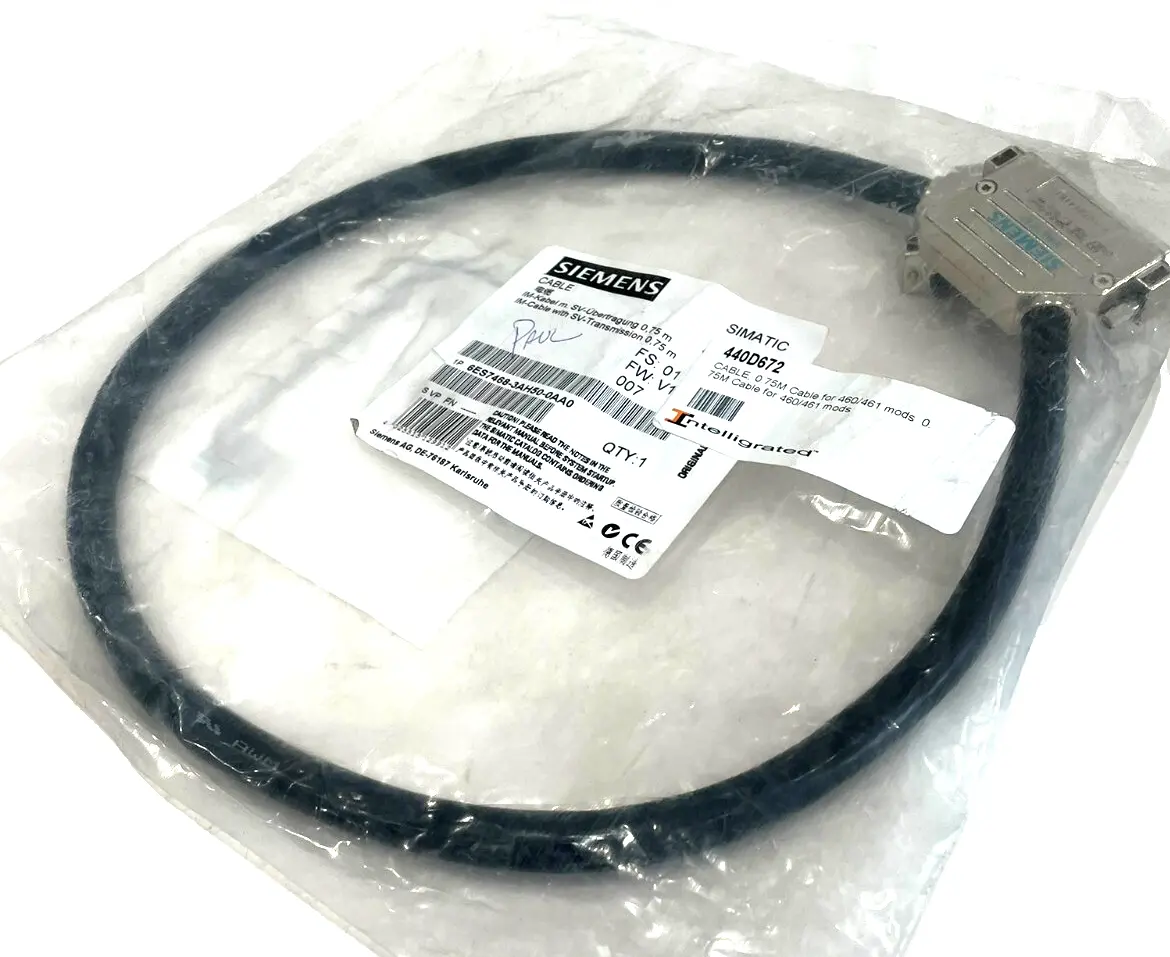 NEW SIEMENS 6ES7468-3AH50-0AA0 CABLE 0.75M 6ES74683AH500AA0