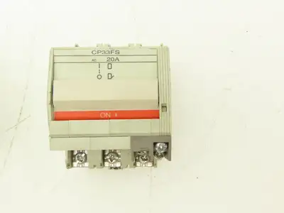 Fuji Electric CP33FM/15W CP33FS/20W AC Circuit Breakers 15/20A 3-Pole Lot of 4