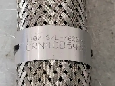 Flexible Metal Hose 1407-S/L-M620-4, CRN 0D5459