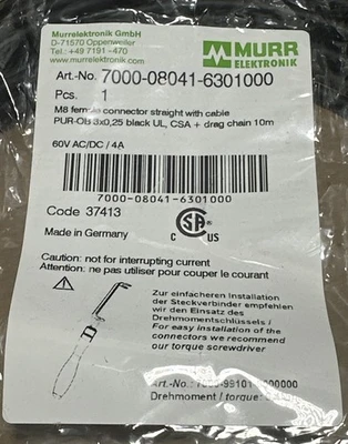 NEW Murr Elektronik 7000-08041-6301000